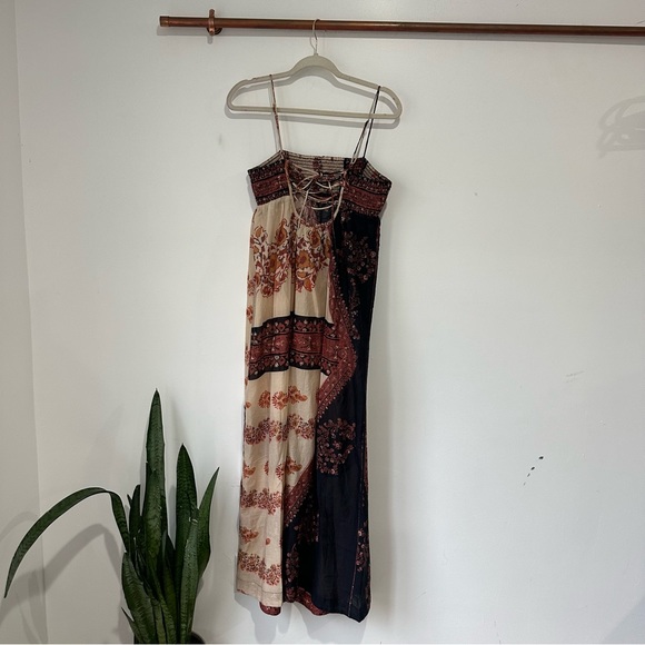 NEW Free People Bali Saltwater Floral Patchwork Maxi Slip Dress - Picture 6 of 7